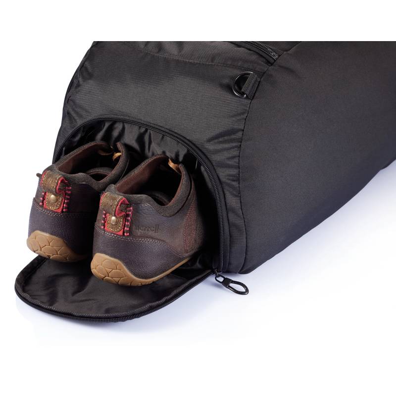 Športová taška s priehradkou na obuv, čierna Športová taška s priehradkou na obuv, čierna